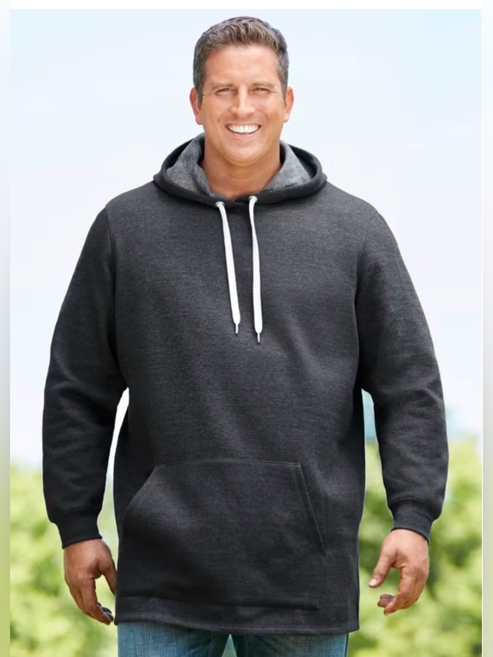 NWOT King Size Fleece Longer-Length Pullover Hoodie